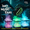 FOL FS-R317 Bluetooth Speaker: . Colorful neon boxes, perfect for all occasions. Portable wireless speaker with RGB lights, durable build. 