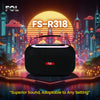 FOL FS-R318 Portable Speaker – Superior Sound Performance in Any Scenario, Futuristic City Background