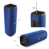 Size dimensions of the FOL D10 Bluetooth speaker – A visual representation of the speaker's height and width for reference.