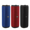 FOL D10 Bluetooth speaker in multiple colors – The speaker is shown in blue, red, and black, highlighting available color options.