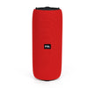 FOL D14 Portable Speaker Back View – Smooth, fabric-covered surface in red for enhanced durability and aesthetics.