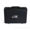 A closed black carrying case with the FOL logo, designed for storing the FH-283 wireless microphones.