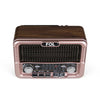 FOL Vintage radio with Bluetooth, USB, TF music player, and TWS technology for modern connectivity.