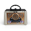 Front view: FOL FR-07 vintage-style portable radio with AM/FM/SW bands, Bluetooth, USB, and microSD support, combining classic design with modern technology.