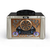 Top-front view: FOL FR-07 portable Bluetooth radio featuring a 3.6-inch speaker and 3W high-quality sound, perfect for home or outdoor use.