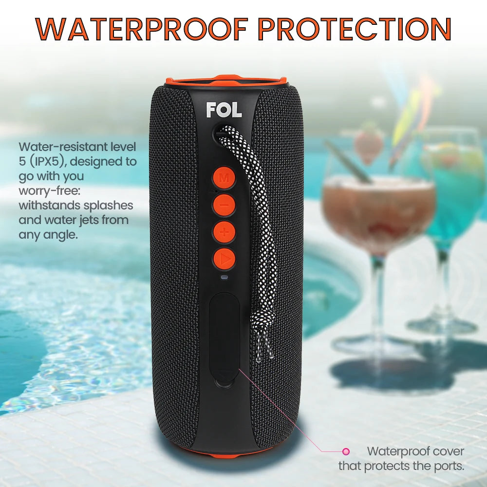 Portable Bluetooth Speaker with IPX5 Waterproof FS-D14 (Enhanced D14 Version)