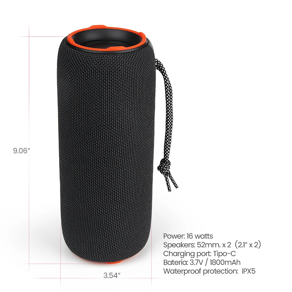 Portable Bluetooth Speaker with IPX5 Waterproof FS-D14 (Enhanced D14 Version)