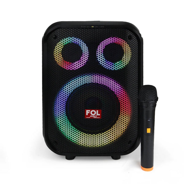 FOL FS-L1306 Pro TWS Speaker: 90W, RGB Lights, Wireless Mic for