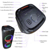 Top control panel of FS-L2212 portable Bluetooth speaker with volume knobs and input buttons