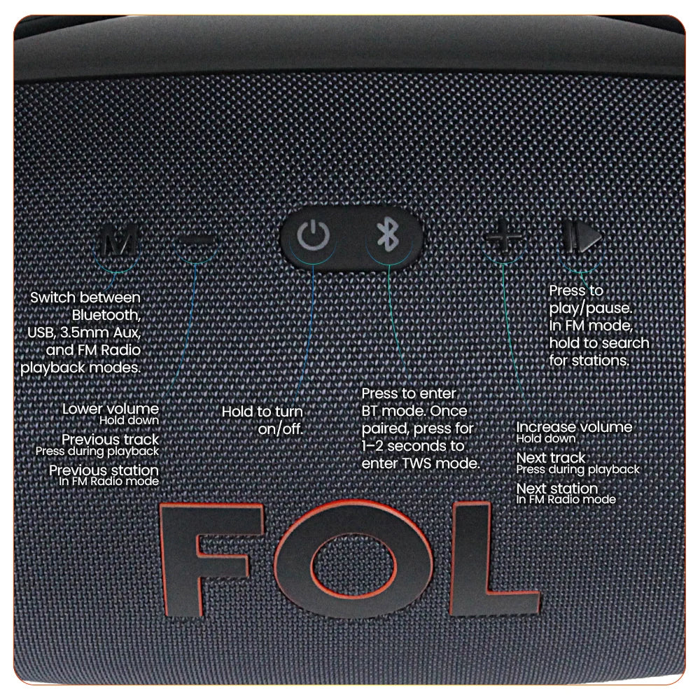 Altavoz portátil FS-R207