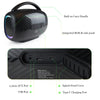 Rear view of FS-R213L wireless speaker with audio ports and power switch