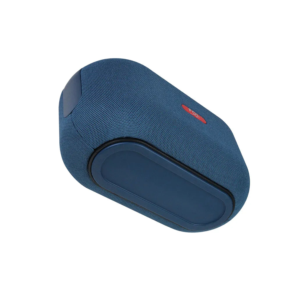 Button side view of FOL Portable Speaker R318, featuring Bluetooth, TWS technology, and a sturdy handle for easy portability.