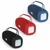 Color Variants FOL FS-S263 Portable Speaker available in blue, red, and black colors.