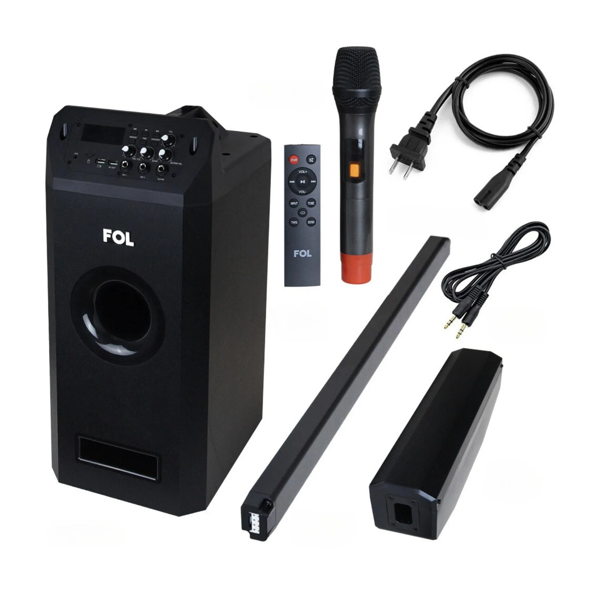 Placeholder for additional image of FS-T109 Audio Tower, a 200W + 100W sound system with an 8-inch subwoofer and Bluetooth connectivity.