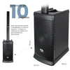 Powerful Bass: Close-up of the 10' subwoofer for deep bass and enhanced sound performance.