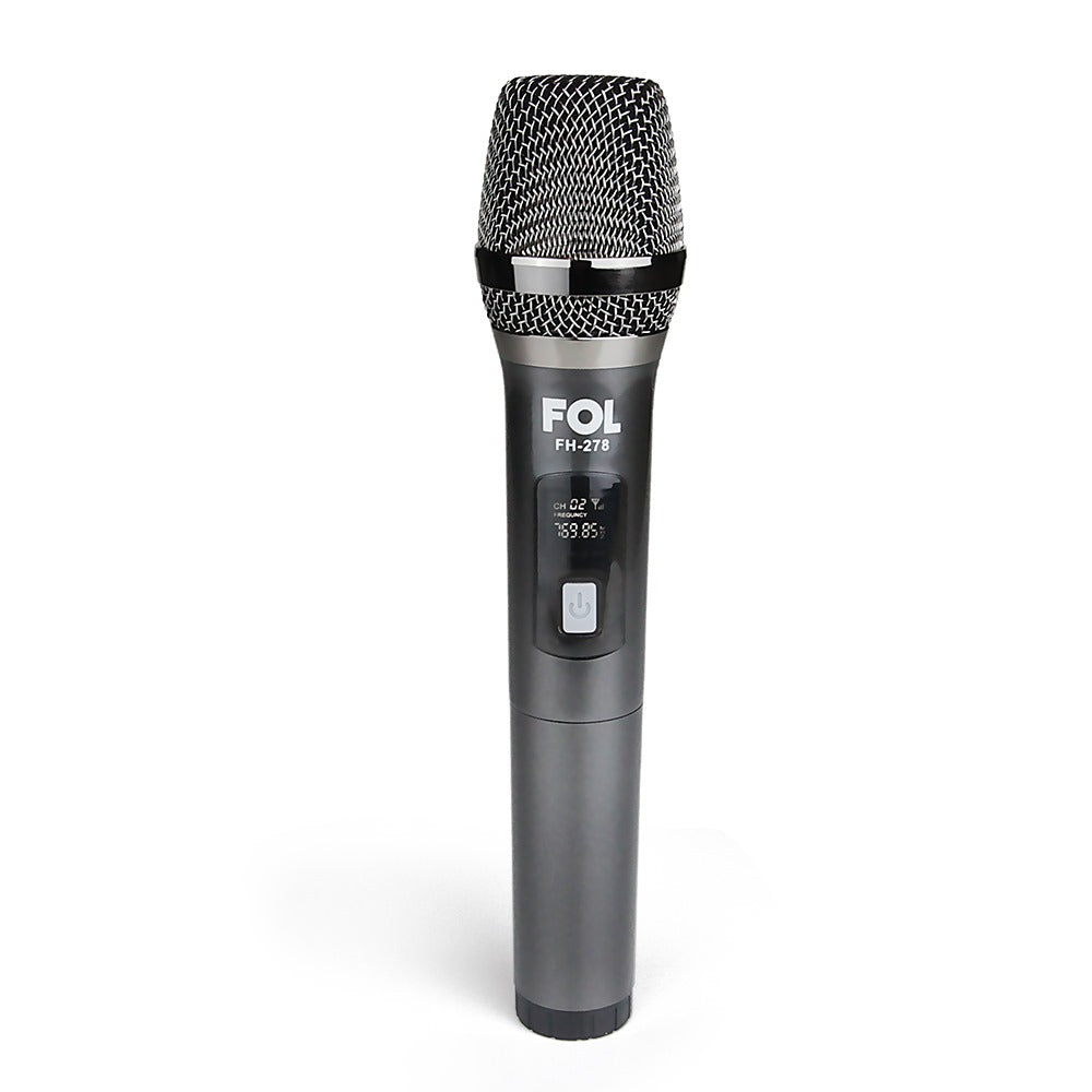 Durable and stylish wireless microphone with universal compatibility for professional sound quality.